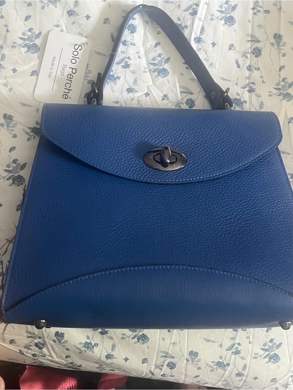 Royal Blue Top-Handle Satchel
